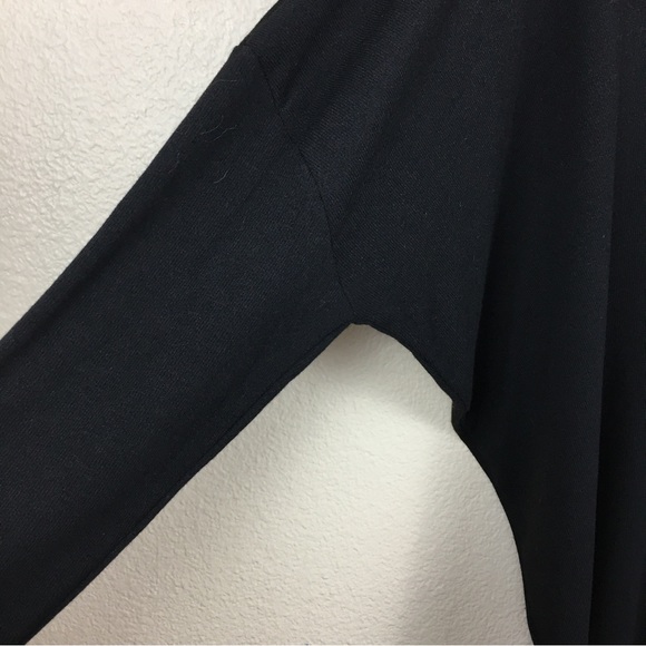 Simple by Suzanne Betro Women’s Black Gray Knit V-Neck Dolman Sleeve Size M - Picture 4 of 10